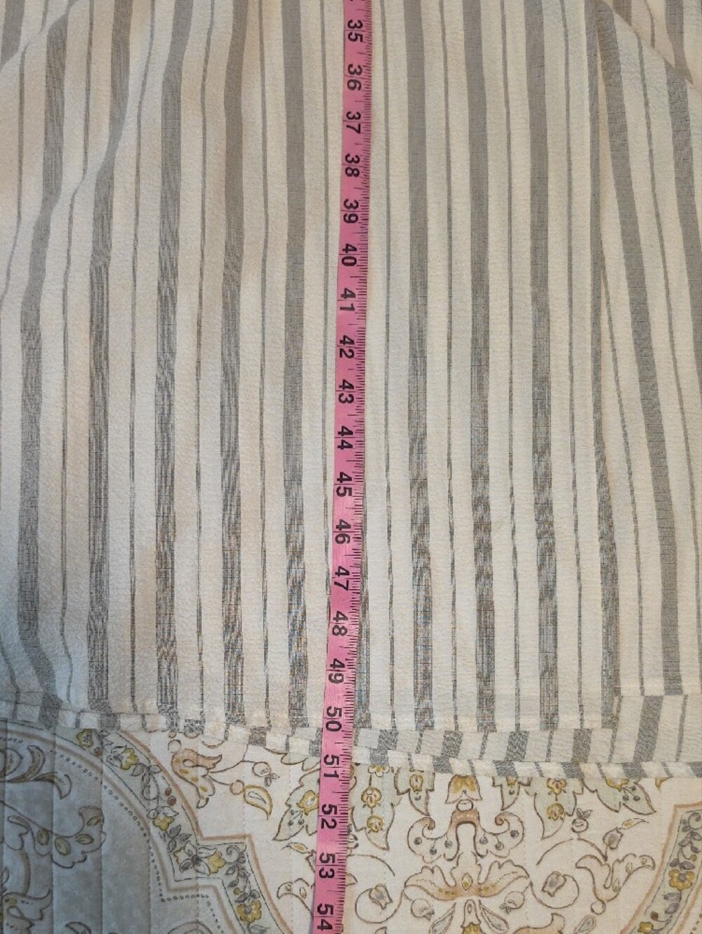 Calvin Klein White and Light Gray Striped Wrap Maxi Dress with Tie Waist - Picture 16 of 16
